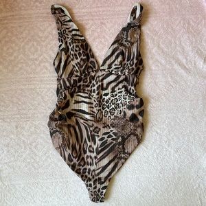ASOS Design Animal Print Maternity Bathing Suit US 4/Small/ UK 8- Worn once!